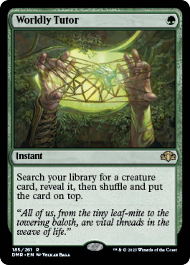 Image for Worldly Tutor (185) - Magic: The Gathering