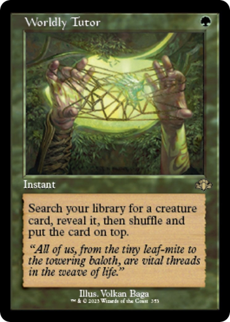 Image for Worldly Tutor (Retro Frame) (353) - Magic: The Gathering
