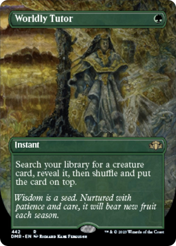 Image for Worldly Tutor (Borderless) (442) - Magic: The Gathering