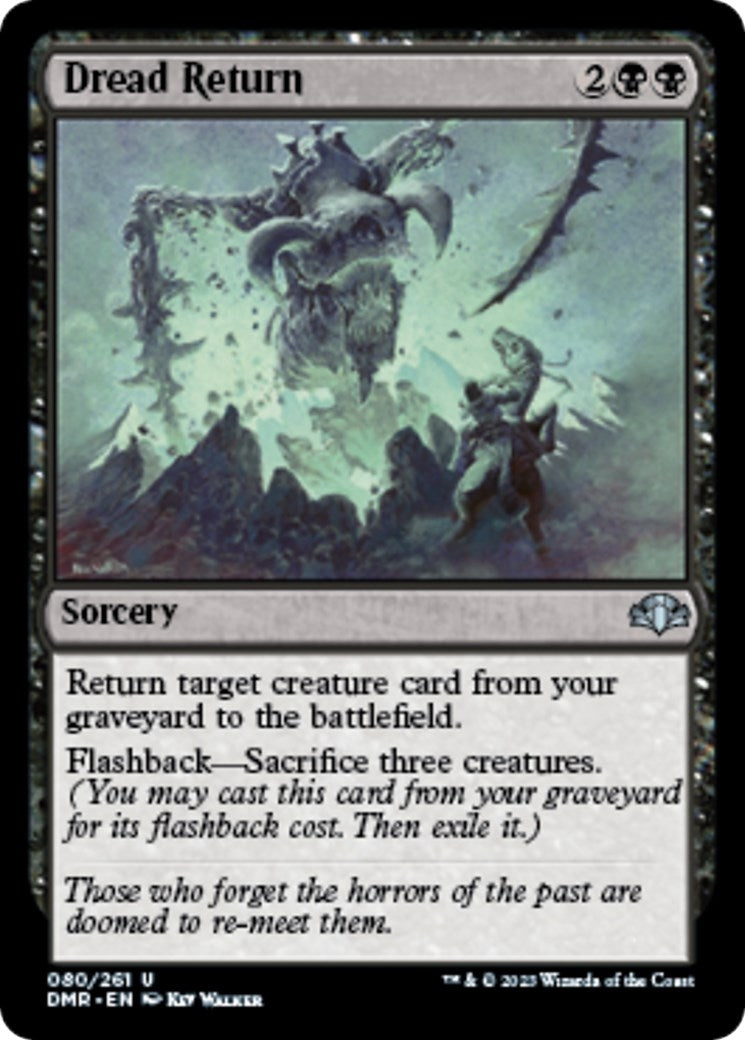Image for Dread Return (80) - Magic: The Gathering