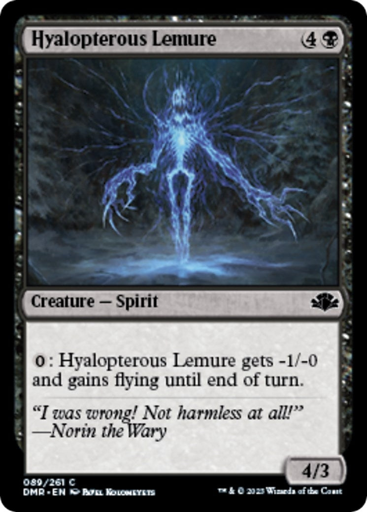 Image for Hyalopterous Lemure (89) - Magic: The Gathering