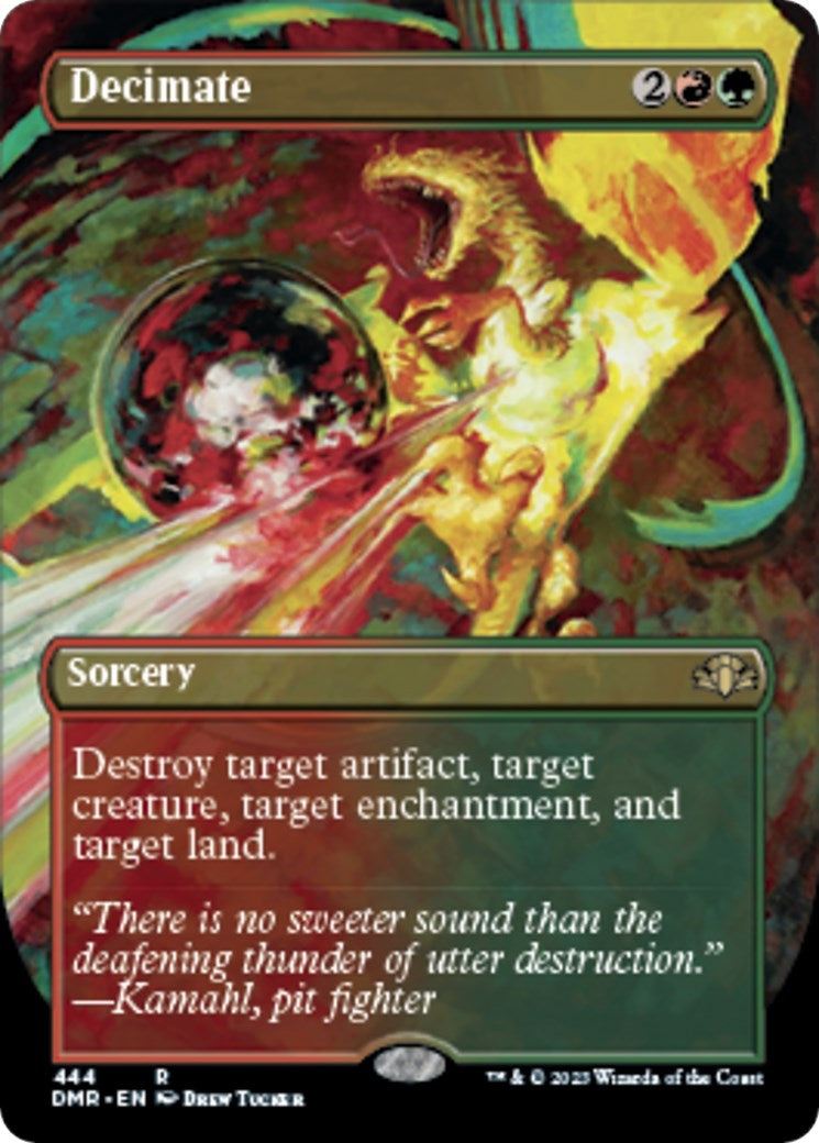 Image for Decimate (Borderless) (444) - Magic: The Gathering