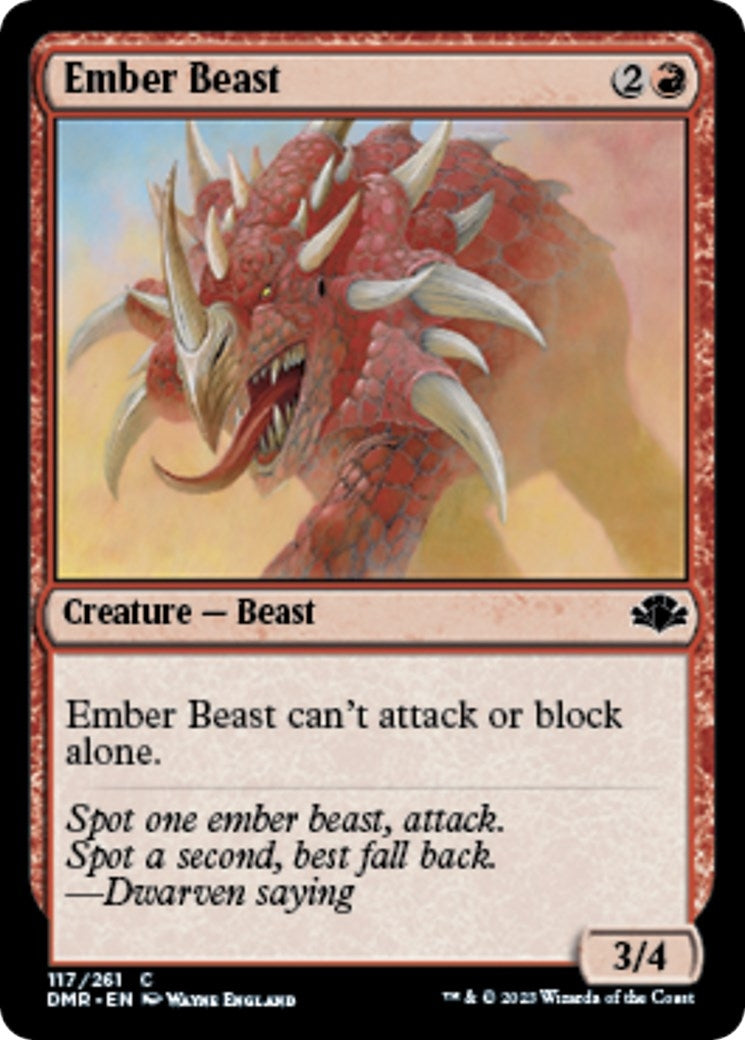 Image for Ember Beast (117) - Magic: The Gathering
