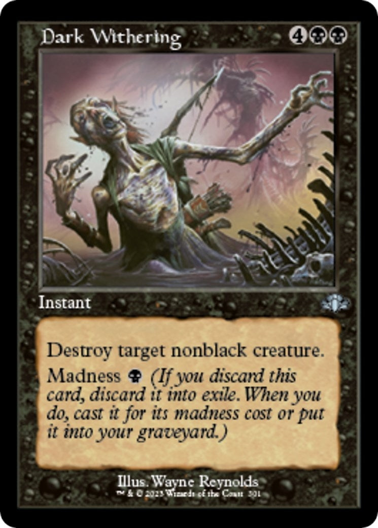 Image for Dark Withering (Retro Frame) (301) - Magic: The Gathering