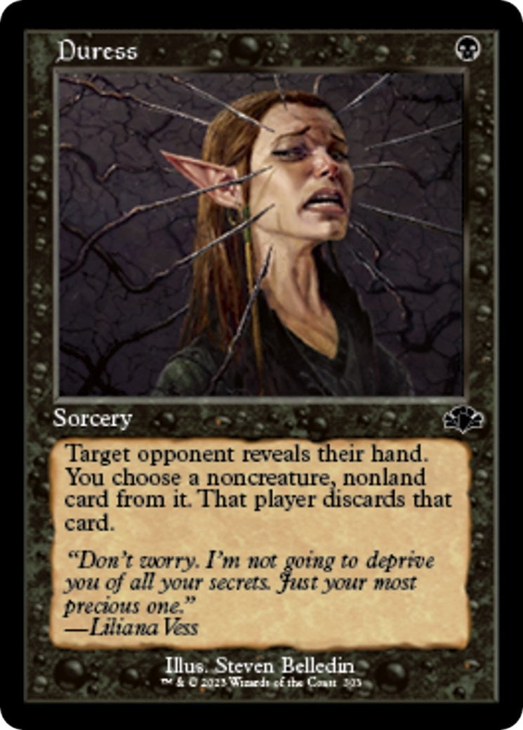 Image for Duress (Retro Frame) (303) - Magic: The Gathering