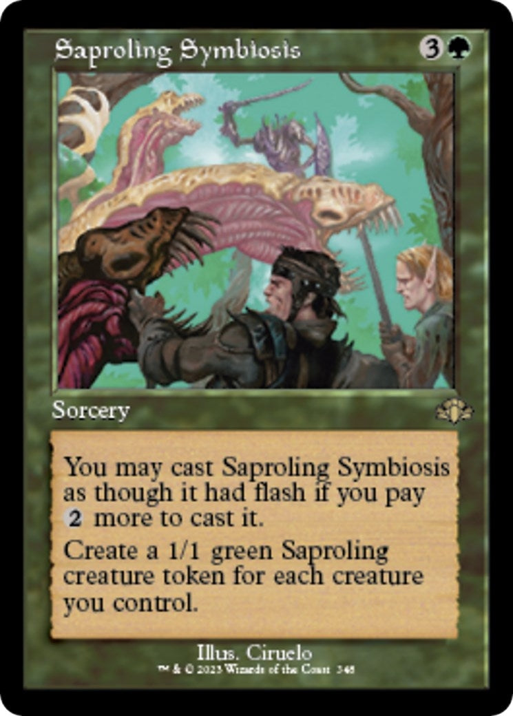 Image for Saproling Symbiosis (Retro Frame) (348) - Magic: The Gathering