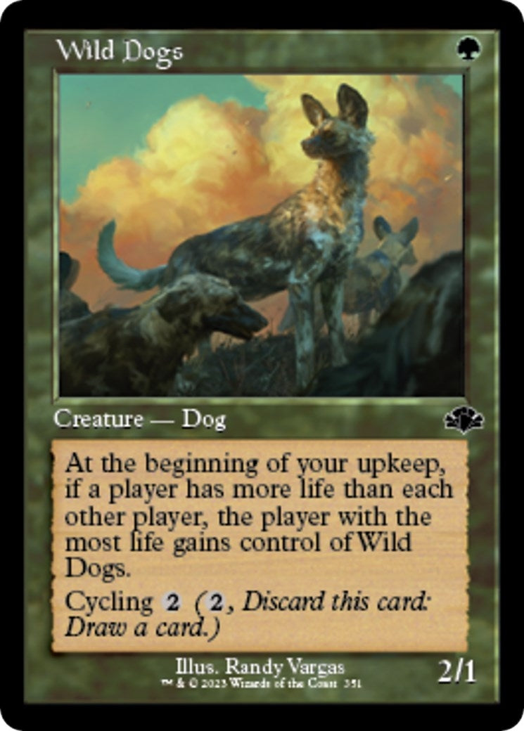 Image for Wild Dogs (Retro Frame) (351) - Magic: The Gathering