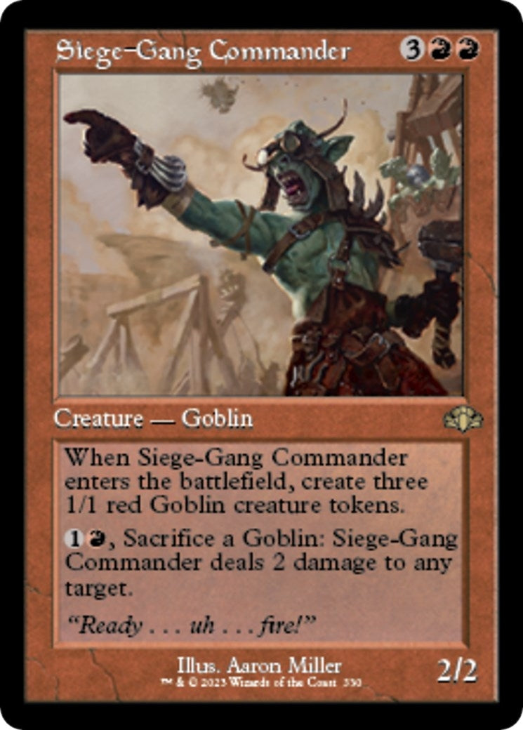 Image for Siege-Gang Commander (Retro Frame) (330) - Magic: The Gathering