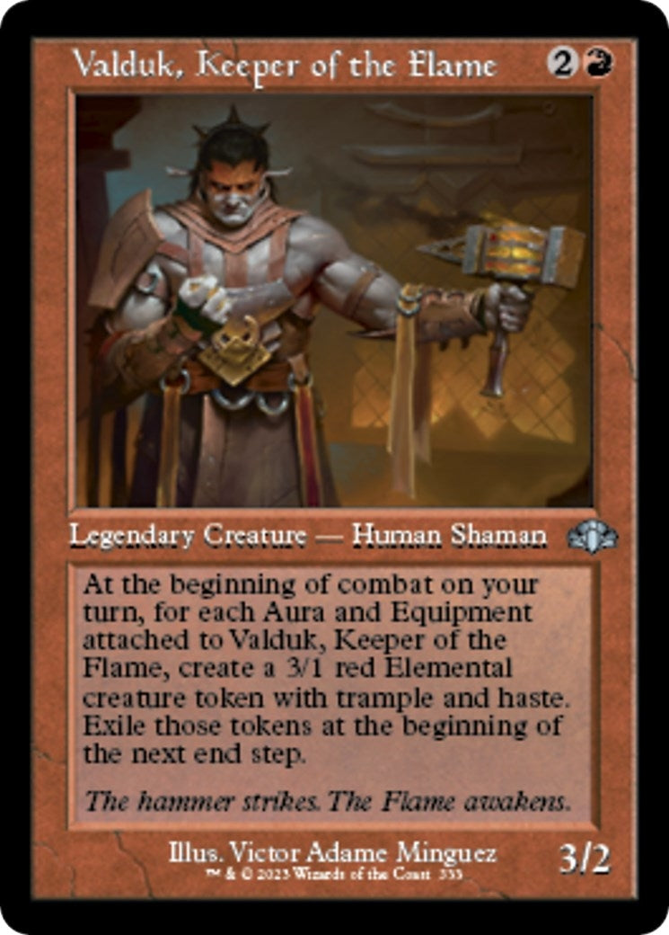 Image for Valduk, Keeper of the Flame (Retro Frame) (333) - Magic: The Gathering