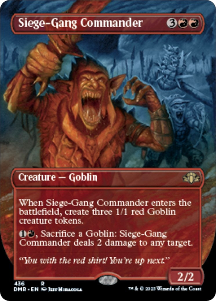 Image for Siege-Gang Commander (Borderless) (436) - Magic: The Gathering