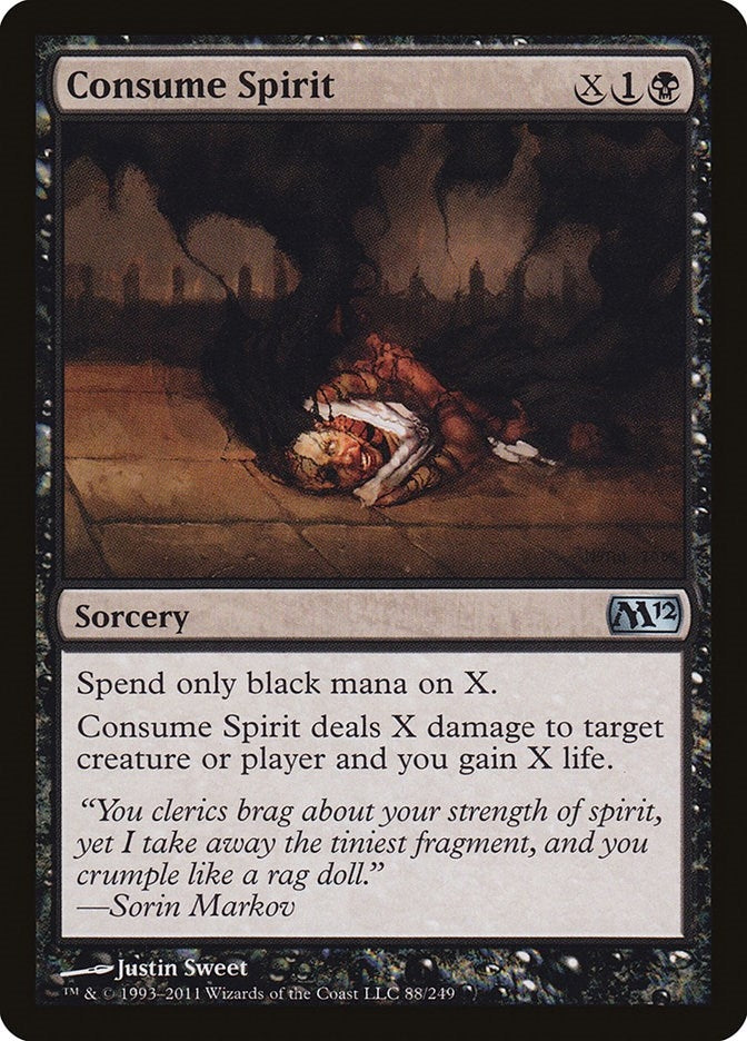 Image for Consume Spirit (88) (Magic 2012 (M12)) (M12) - Magic: The Gathering