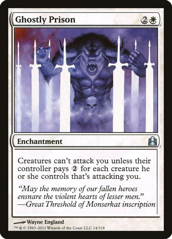 Image for Ghostly Prison (14) (Commander) (CMD) - Magic: The Gathering