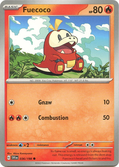 Image for Fuecoco (036/198) (SV01: Scarlet & Violet Base Set) (SVI) - Pokemon