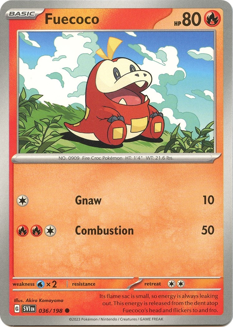Image for Fuecoco (036/198) (SV01: Scarlet & Violet Base Set) (SVI) - Pokemon