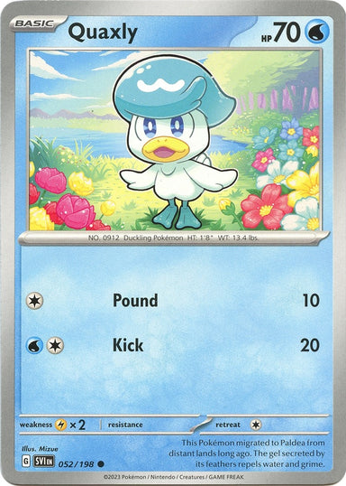 Image for Quaxly (052/198) (SV01: Scarlet & Violet Base Set) (SVI) - Pokemon