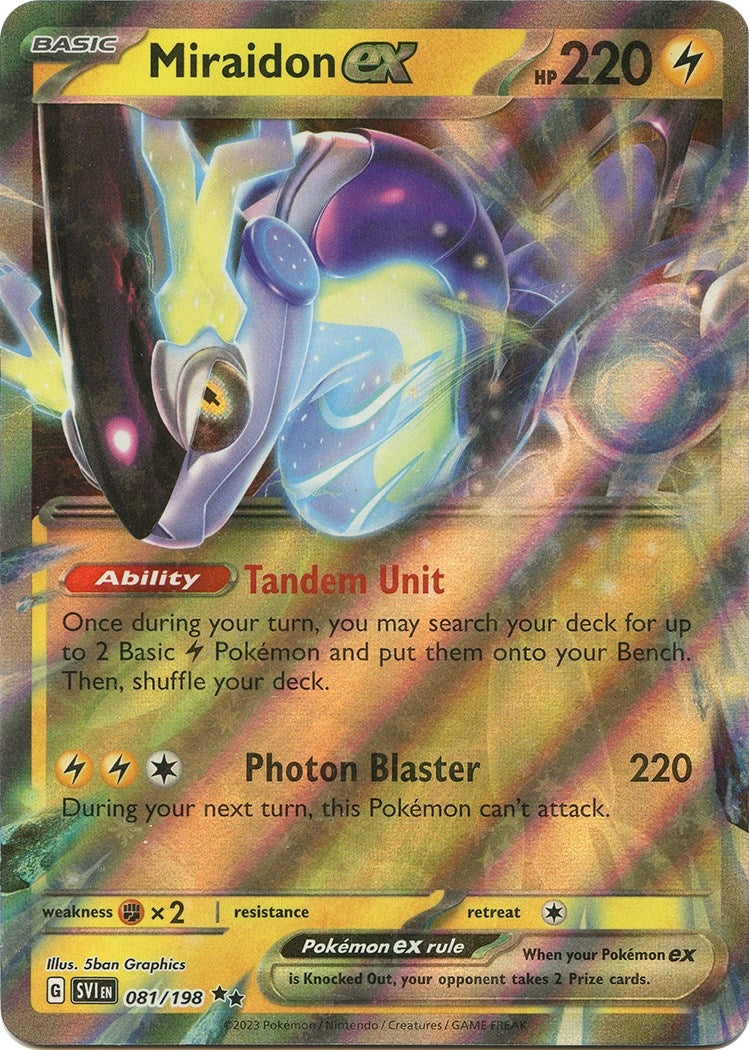 Image for Miraidon ex (081/198) (SV01: Scarlet & Violet Base Set) (SVI) - Pokemon