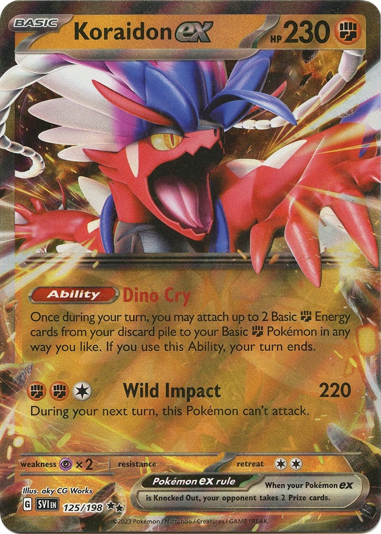 Image for Koraidon ex (125/198) (SV01: Scarlet & Violet Base Set) (SVI) - Pokemon