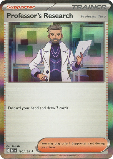 Image for Professor's Research (190/198) (SVI) - Pokemon