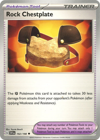 Image for Rock Chestplate (192/198) (SV01: Scarlet & Violet Base Set) (SVI) - Pokemon
