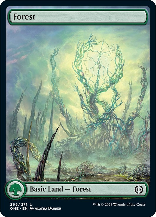 Image for Forest (266) - Full Art (266) (Phyrexia: All Will Be One) - Magic: The Gathering