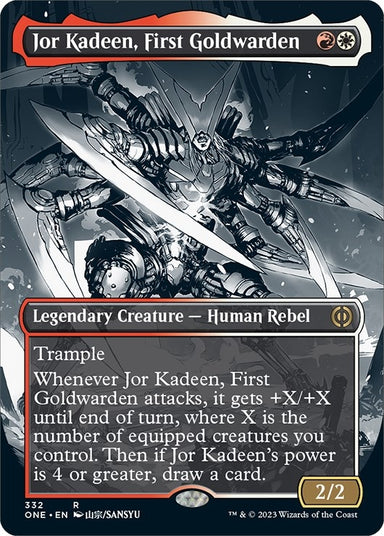Image for Jor Kadeen, First Goldwarden (Borderless) (332) (Phyrexia: All Will Be One) - Magic: The Gathering