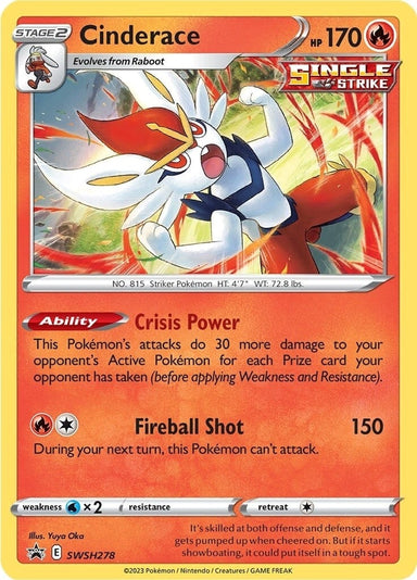 Image for Cinderace - SWSH278 (SWSH278) (SWSH: Sword & Shield Promo Cards) - Pokemon