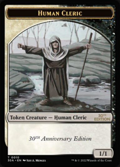 Image for Human Cleric Token (10) - Magic: The Gathering