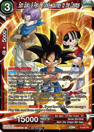 Son Goku & Pan & Trunks, Journey to the Cosmos - P-459