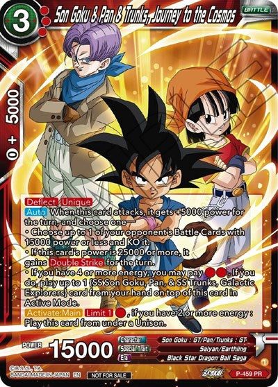 P-459  - Son Goku & Pan & Trunks, Journey to the Cosmos (Z03 Dash Pack)