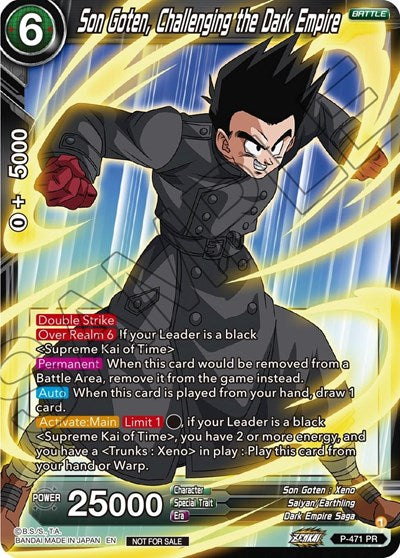 P-471  - Son Goten, Challenging the Dark Empire (Z03 Dash Pack)