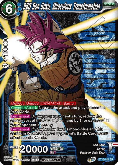 BT16-024  - SSG Son Goku, Miraculous Transformation (Championship 2022 Celebration Pack)