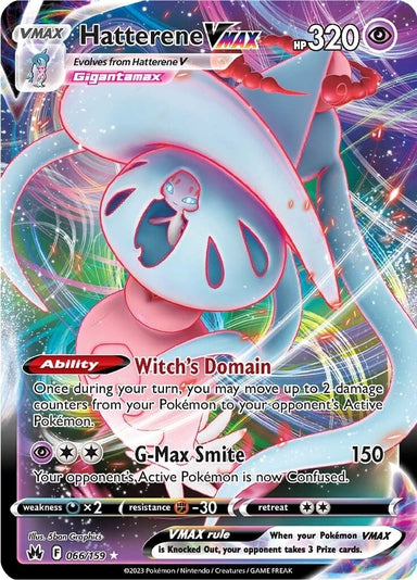 Image for Hatterene VMAX (066/159) (Crown Zenith) - Pokemon