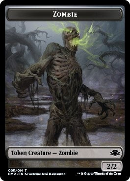 Image for Zombie // Saproling Double-sided Token (5 // 11) - Magic: The Gathering