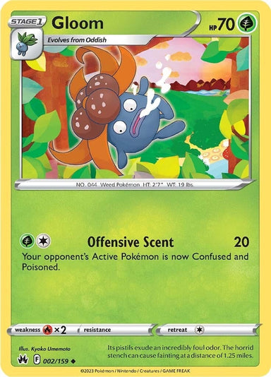 Image for Gloom (002/159) (Crown Zenith) - Pokemon