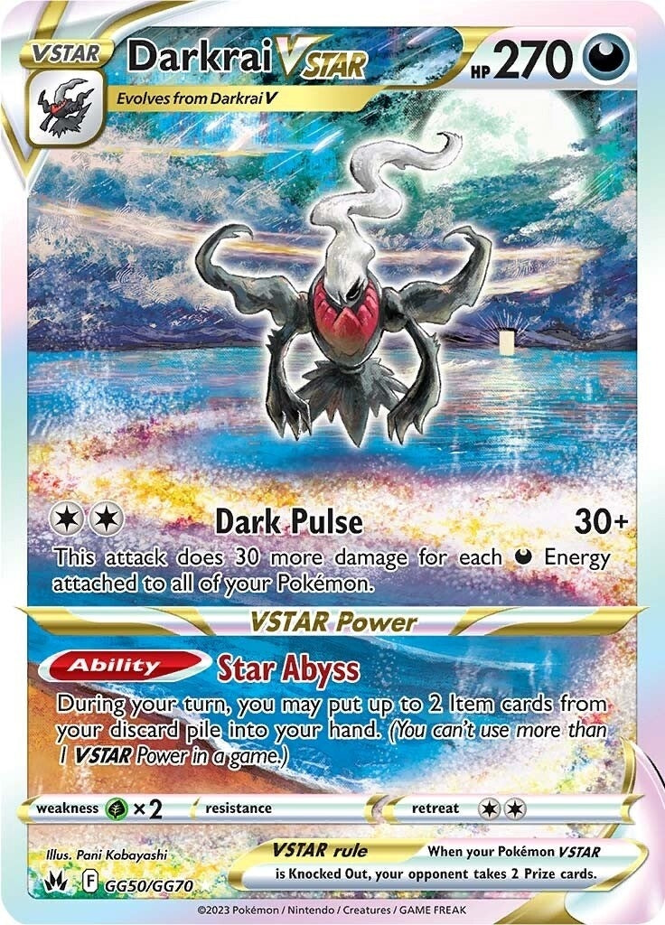 Darkrai VSTAR (GG50/GG70) (Crown Zenith: Galarian Gallery)