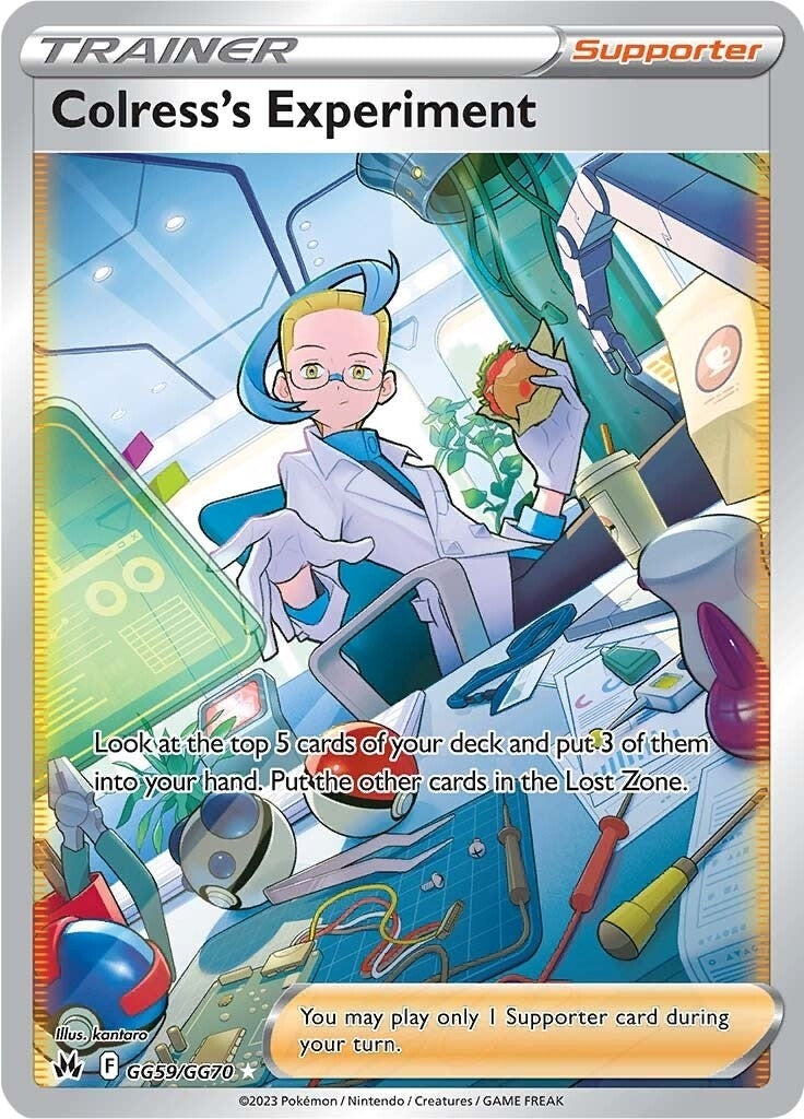Image for Colress's Experiment (GG59/GG70) (Crown Zenith: Galarian Gallery) - Pokemon