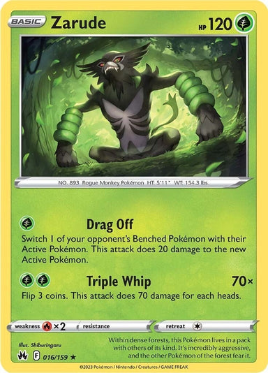 Image for Zarude (016/159) (Crown Zenith) - Pokemon