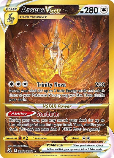 Image for Arceus VSTAR (Secret) (GG70/GG70) (Crown Zenith: Galarian Gallery) - Pokemon