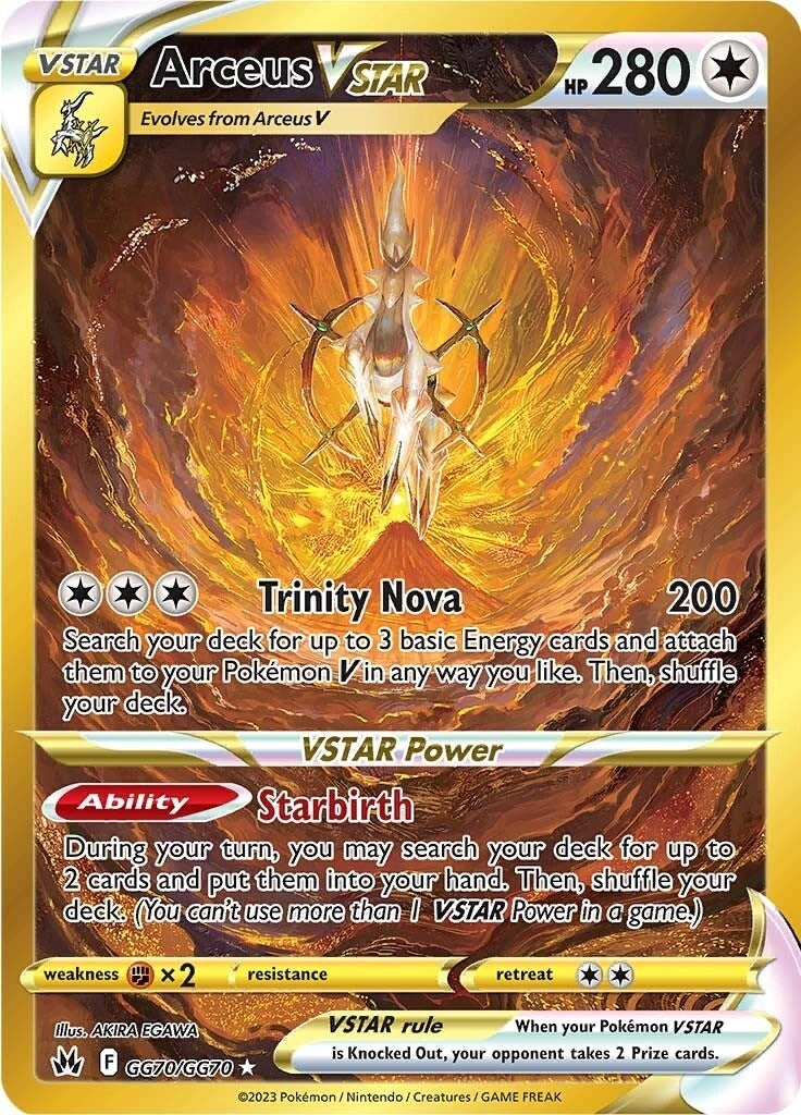Image for Arceus VSTAR (Secret) (GG70/GG70) (Crown Zenith: Galarian Gallery) - Pokemon
