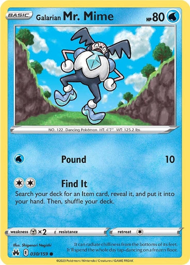 Image for Galarian Mr. Mime (030/159) (Crown Zenith) - Pokemon