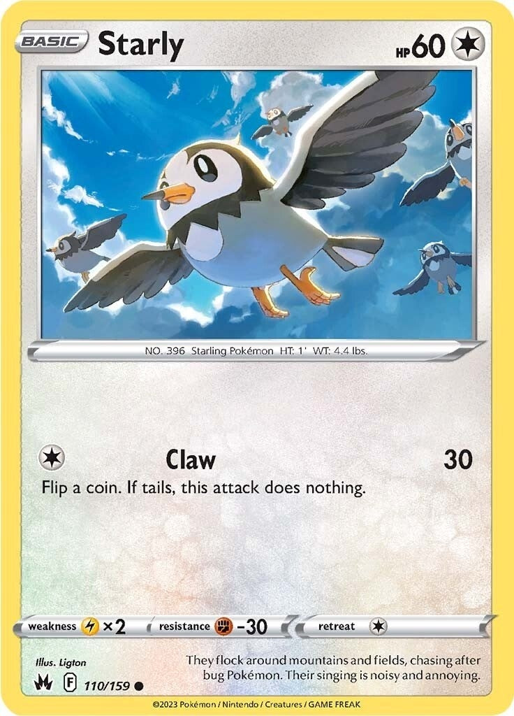 Image for Starly (110/159) (Crown Zenith) - Pokemon