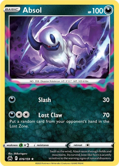 Image for Absol (076/159) (Crown Zenith) - Pokemon