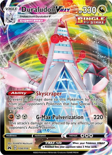 Image for Duraludon VMAX (104/159) (Crown Zenith) - Pokemon