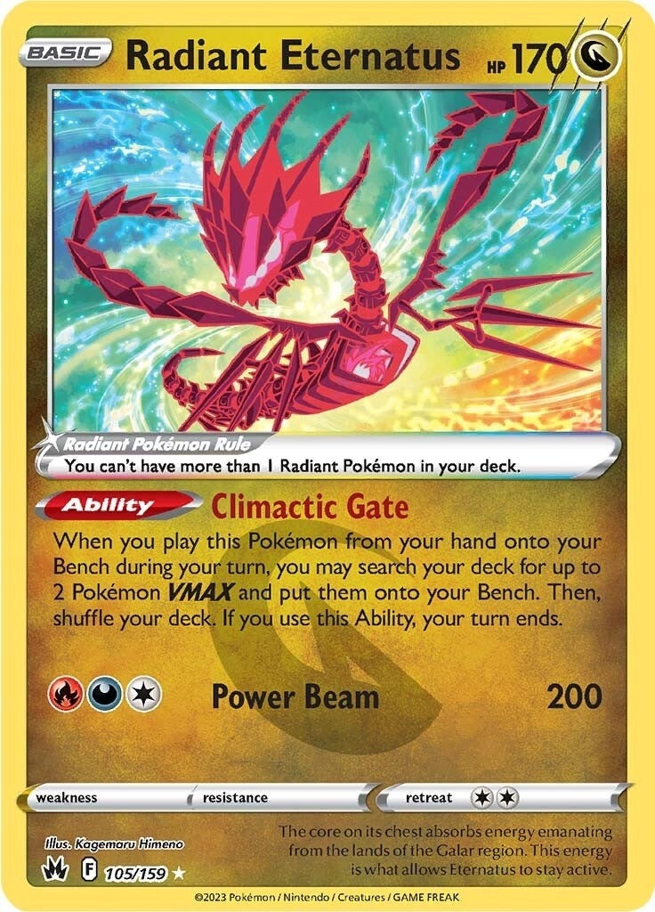Image for Radiant Eternatus (105/159) (Crown Zenith) - Pokemon