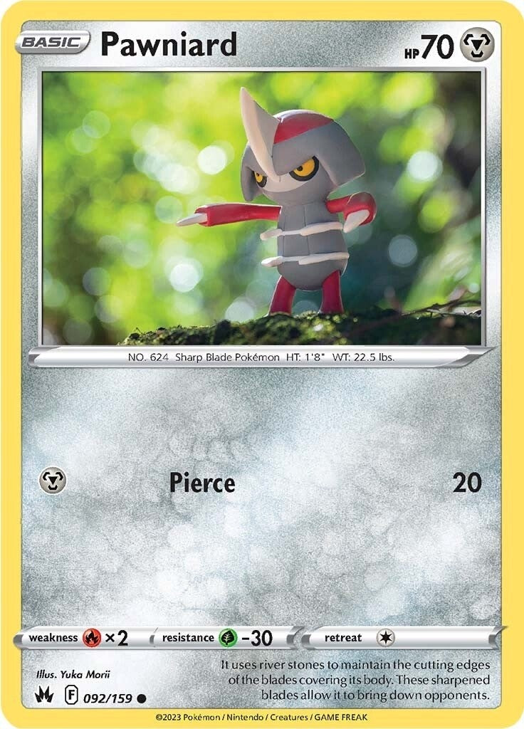 Image for Pawniard (92) (092/159) (Crown Zenith) - Pokemon