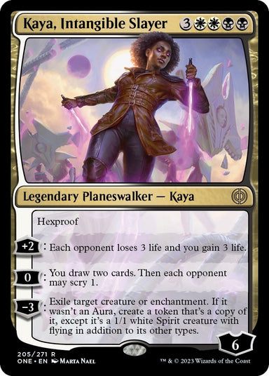 Image for Kaya, Intangible Slayer (205) (Phyrexia: All Will Be One) - Magic: The Gathering