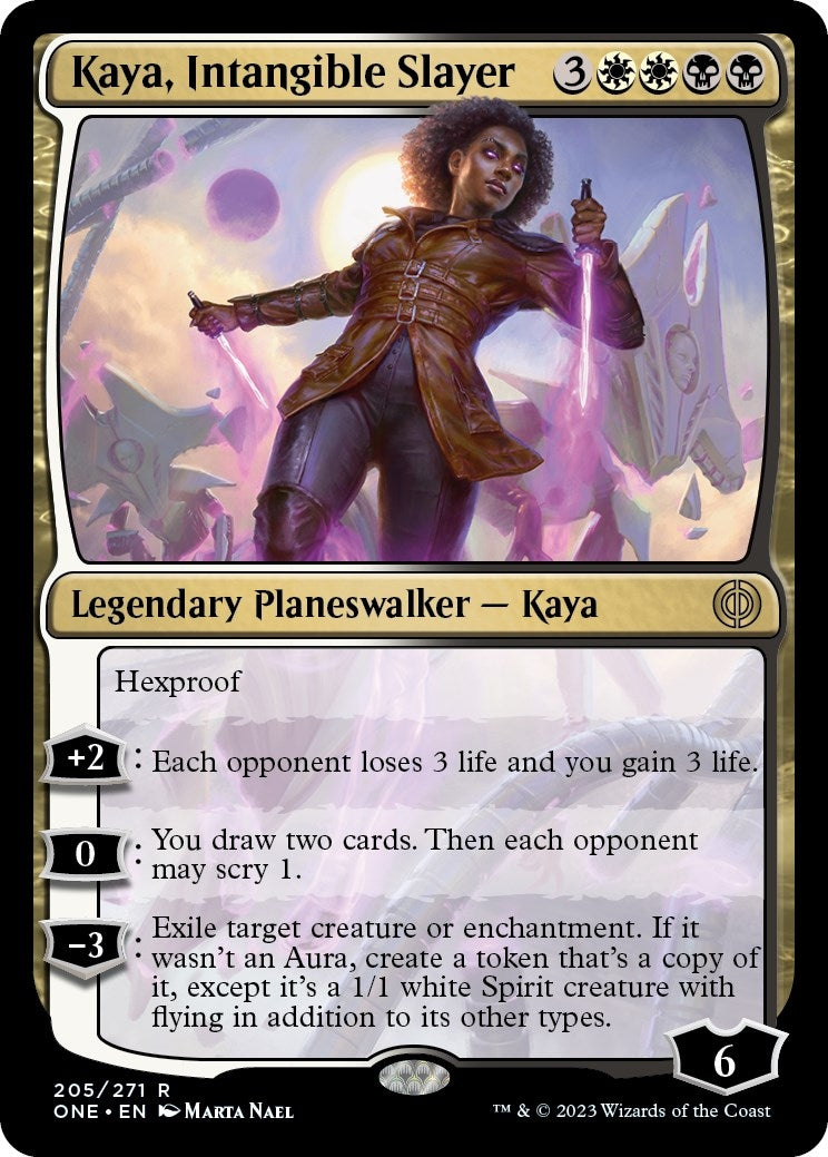 Image for Kaya, Intangible Slayer (205) (Phyrexia: All Will Be One) - Magic: The Gathering