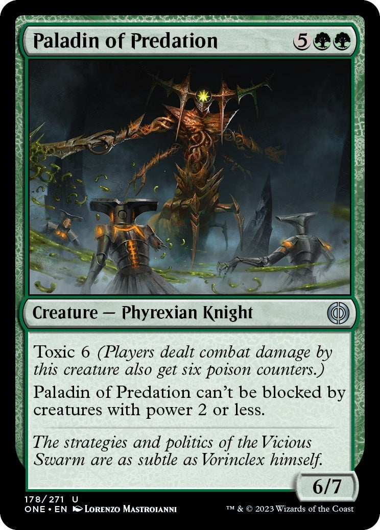 Image for Paladin of Predation (178) (Phyrexia: All Will Be One) - Magic: The Gathering