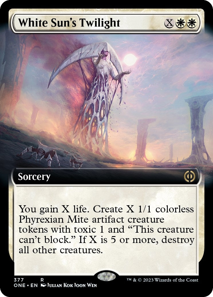 Image for White Sun's Twilight (Extended Art) (377) (Phyrexia: All Will Be One) - Magic: The Gathering
