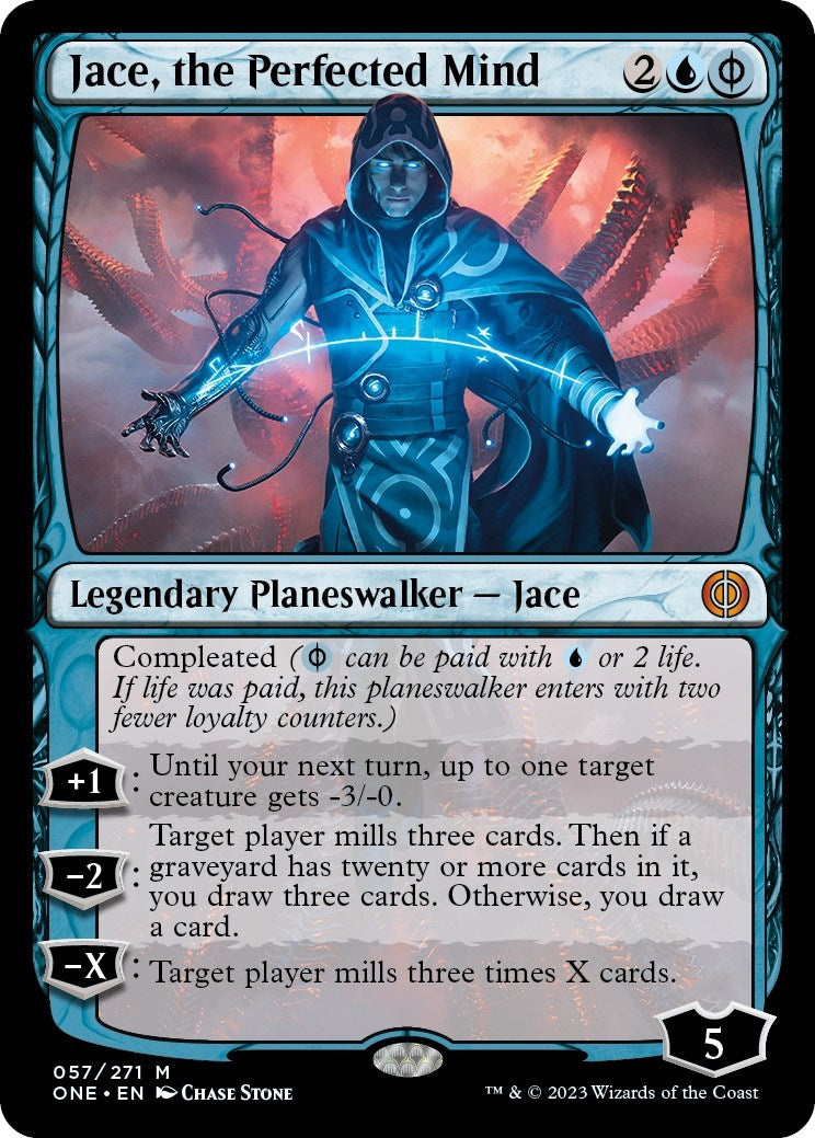 Image for Jace, the Perfected Mind (57) (Phyrexia: All Will Be One) - Magic: The Gathering